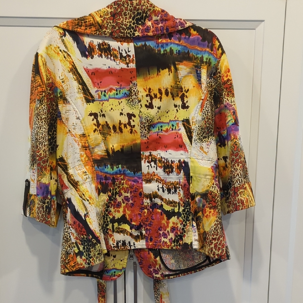 Multicolor Abstract Blazer - Picture 3 of 3
